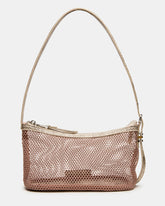 LUCIELL Blush Strap Mesh Structured Bottom Shoulder Handbag | Steve Madden
