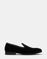 BANNOCH Black Velvet Men's Slip-On Loafer | Steve Madden