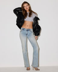 THE ESSEX Vintage Blue Low-Rise Slim Bootcut Denim Women's Jeans | Steve Madden