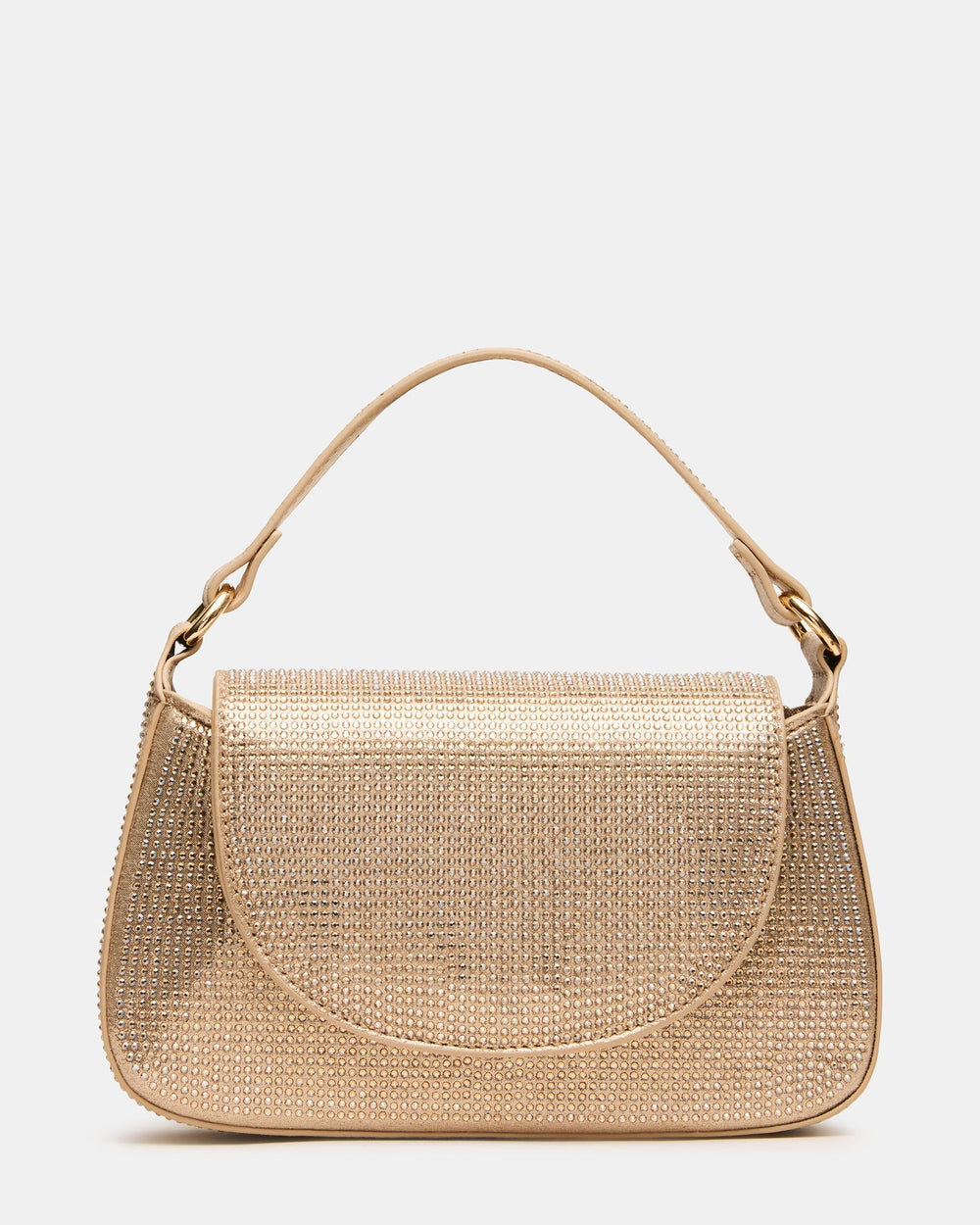 JORDIN Gold Embellished Rhinestones Top-Handle Handbag | Steve Madden