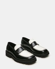 VINCENZO BLACK/WHITE LEATHER