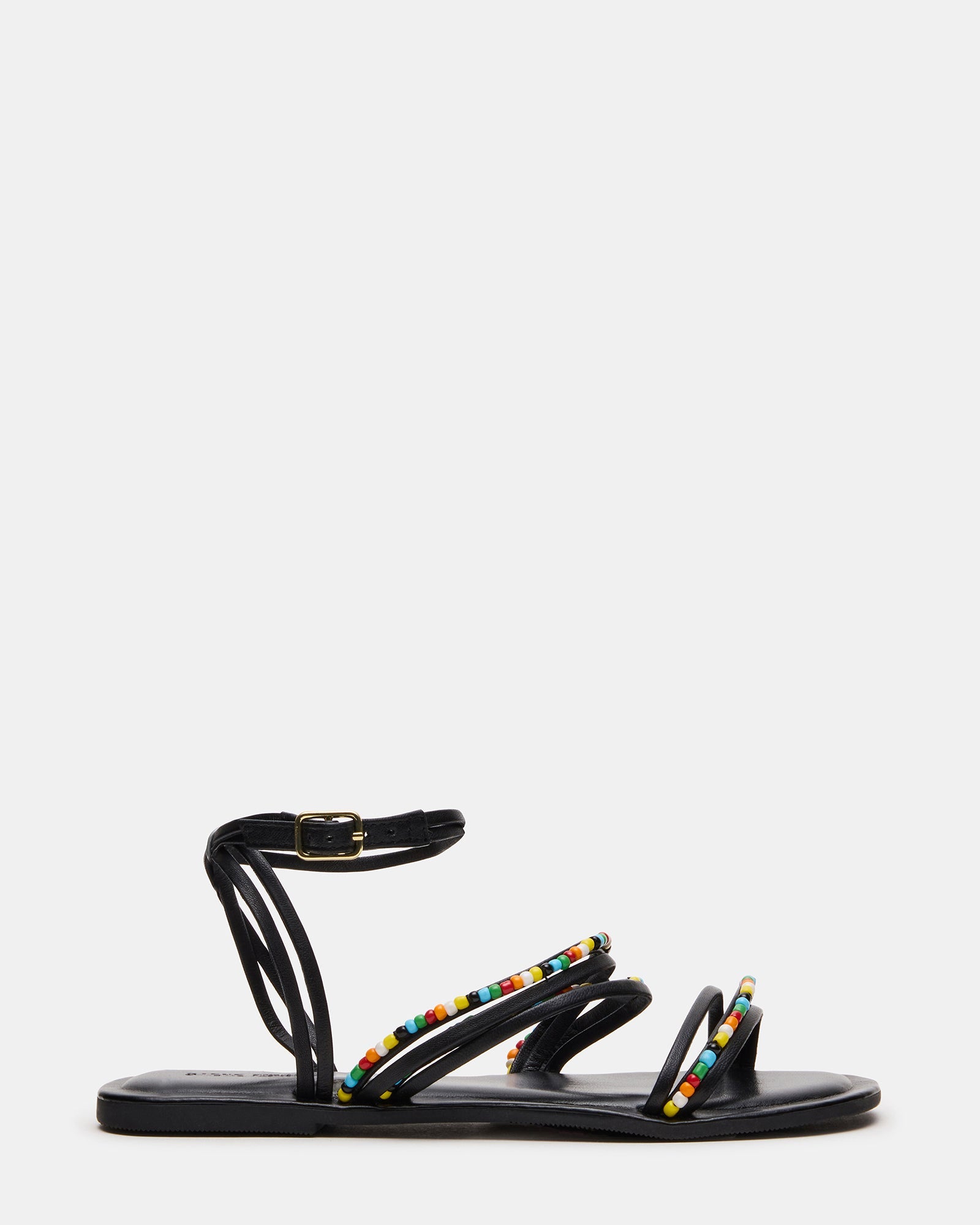 VIMA Black Multi Strappy Multi-Colored Women's Sandal | Steve Madden